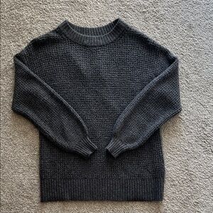Cozy Dark Gray Knit Sweater